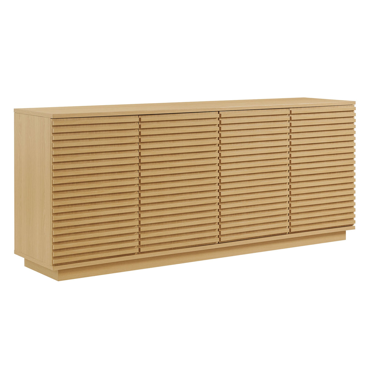 Render 4-Door Fluted Sideboard Cabinet TV Stand - view 2