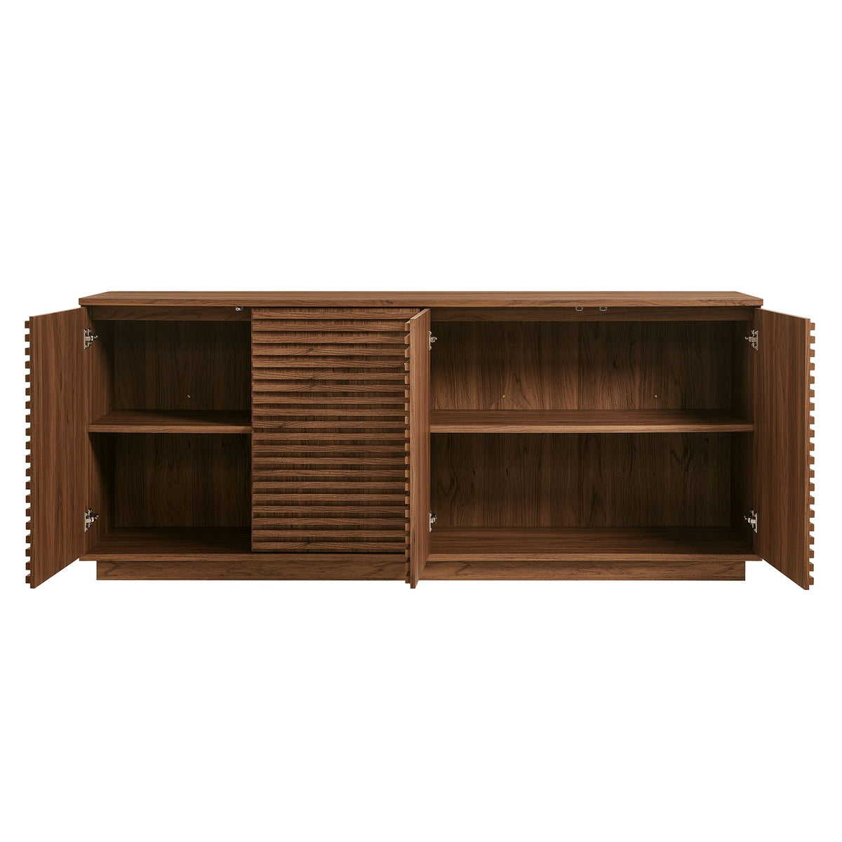 Render 4-Door Fluted Sideboard Cabinet TV Stand - view 7