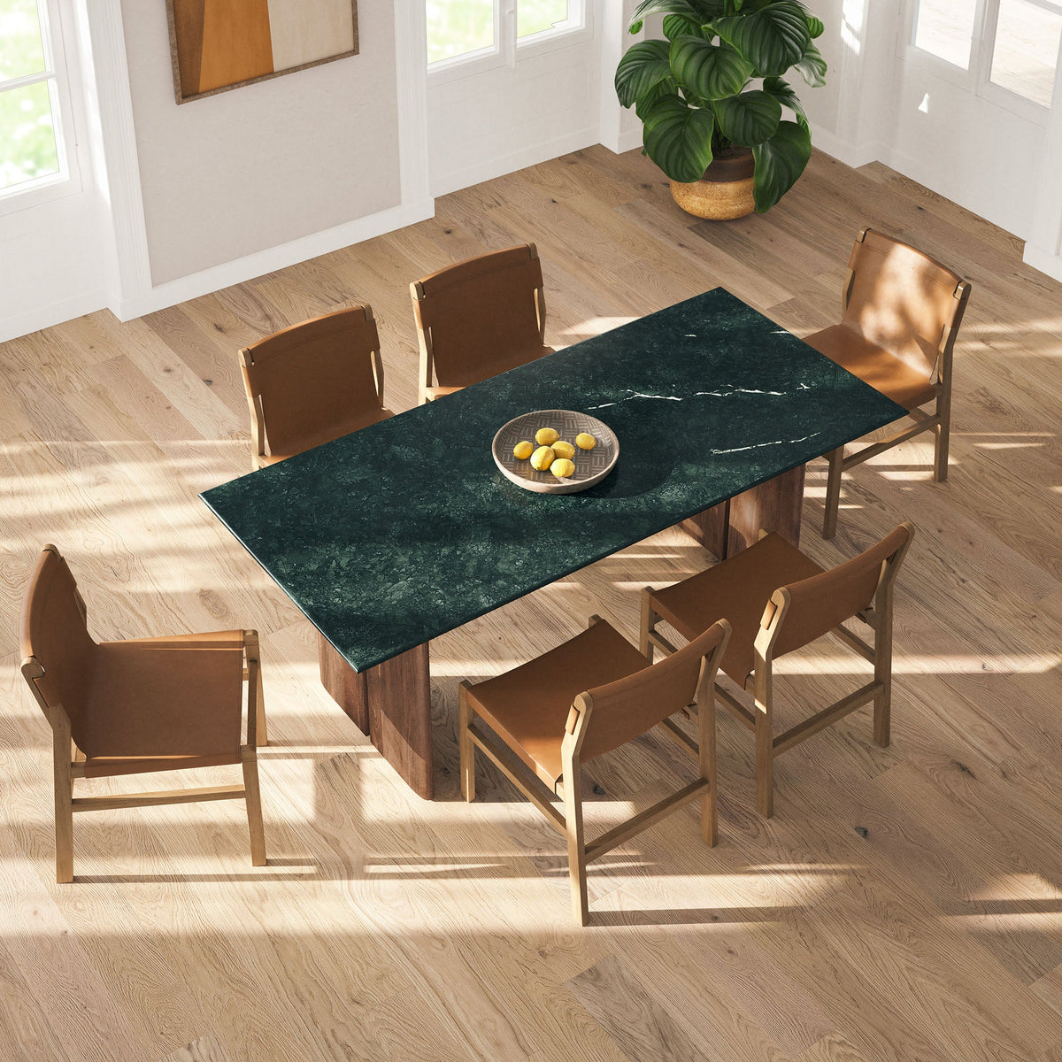 Amistad 86 Inch Marble Dining Table