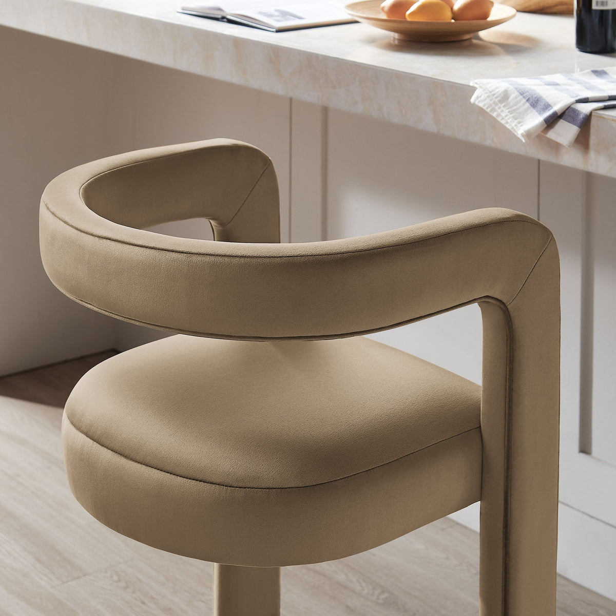 Winslow Performance Velvet Bar Stool Set of 2