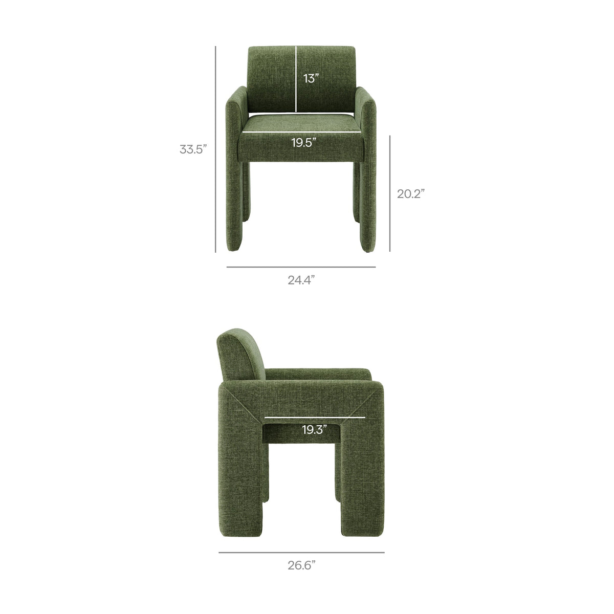 Daven Fabric Upholstered Dining Chair - view 53