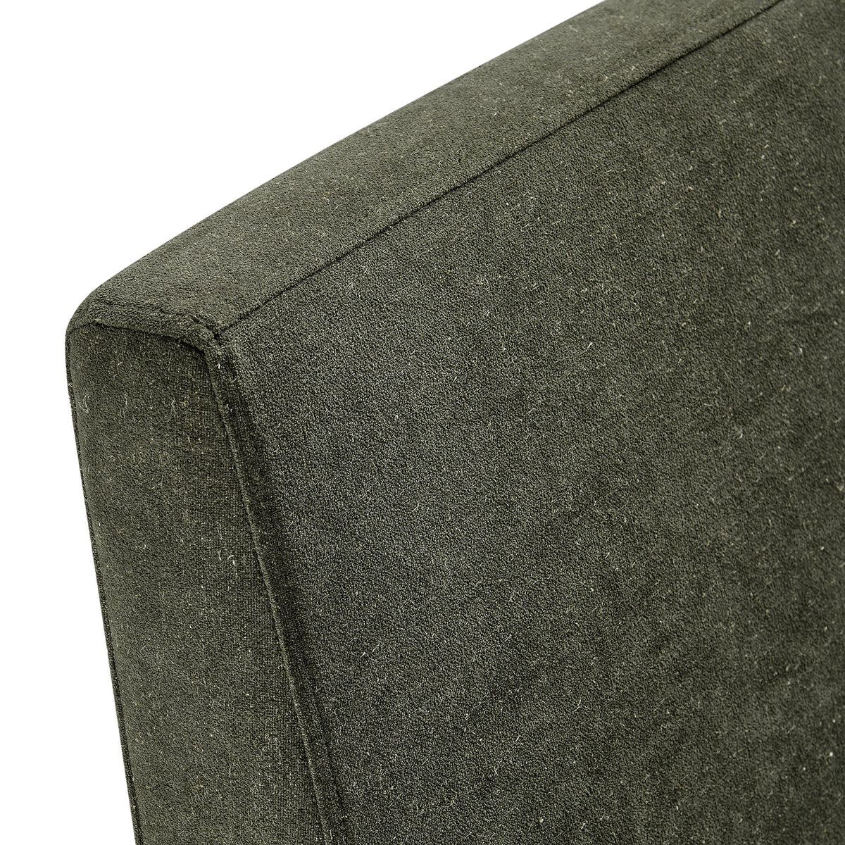 Tessera Upholstered Linen-Blend Slipcovered Dining Chair, Sage - view 5