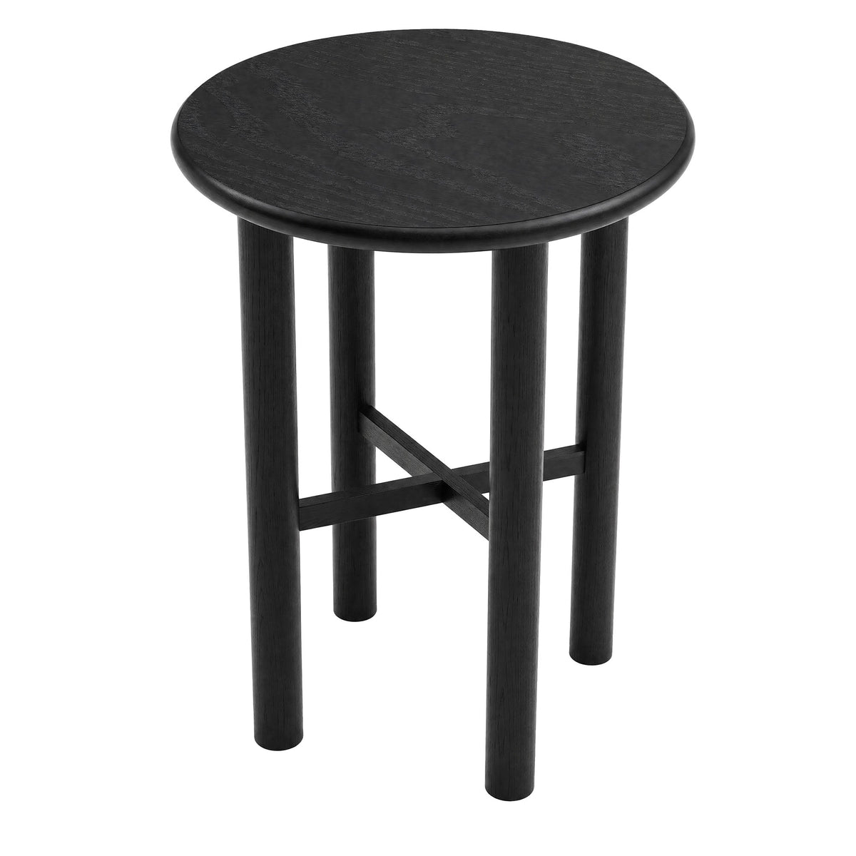 Alvia Round 30" Oak Wood Bar Table