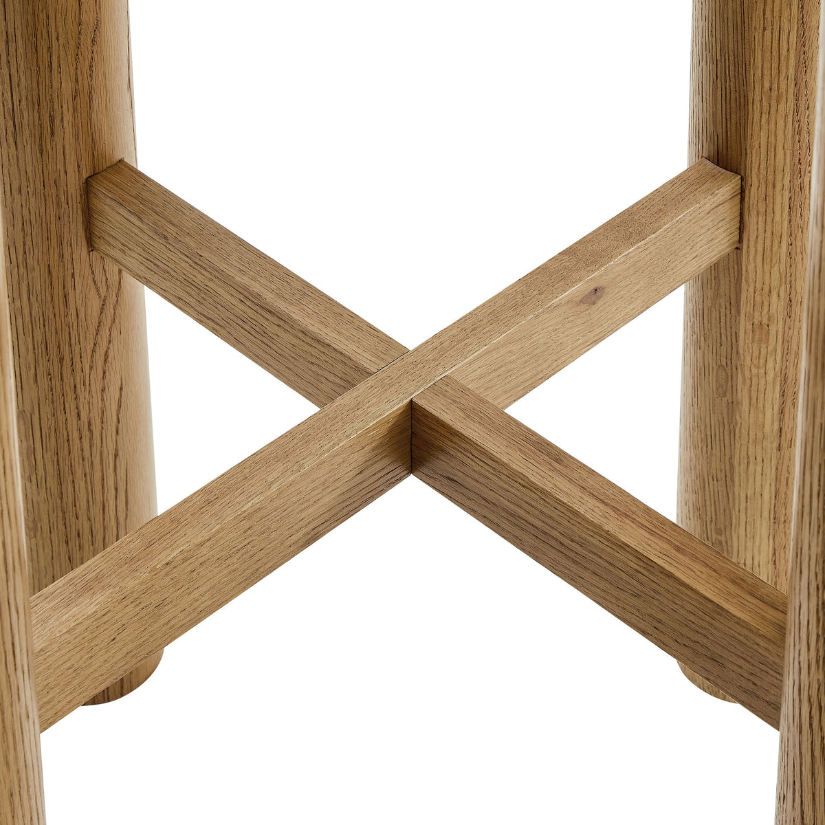 Alvia Round 30" Oak Wood Bar Table