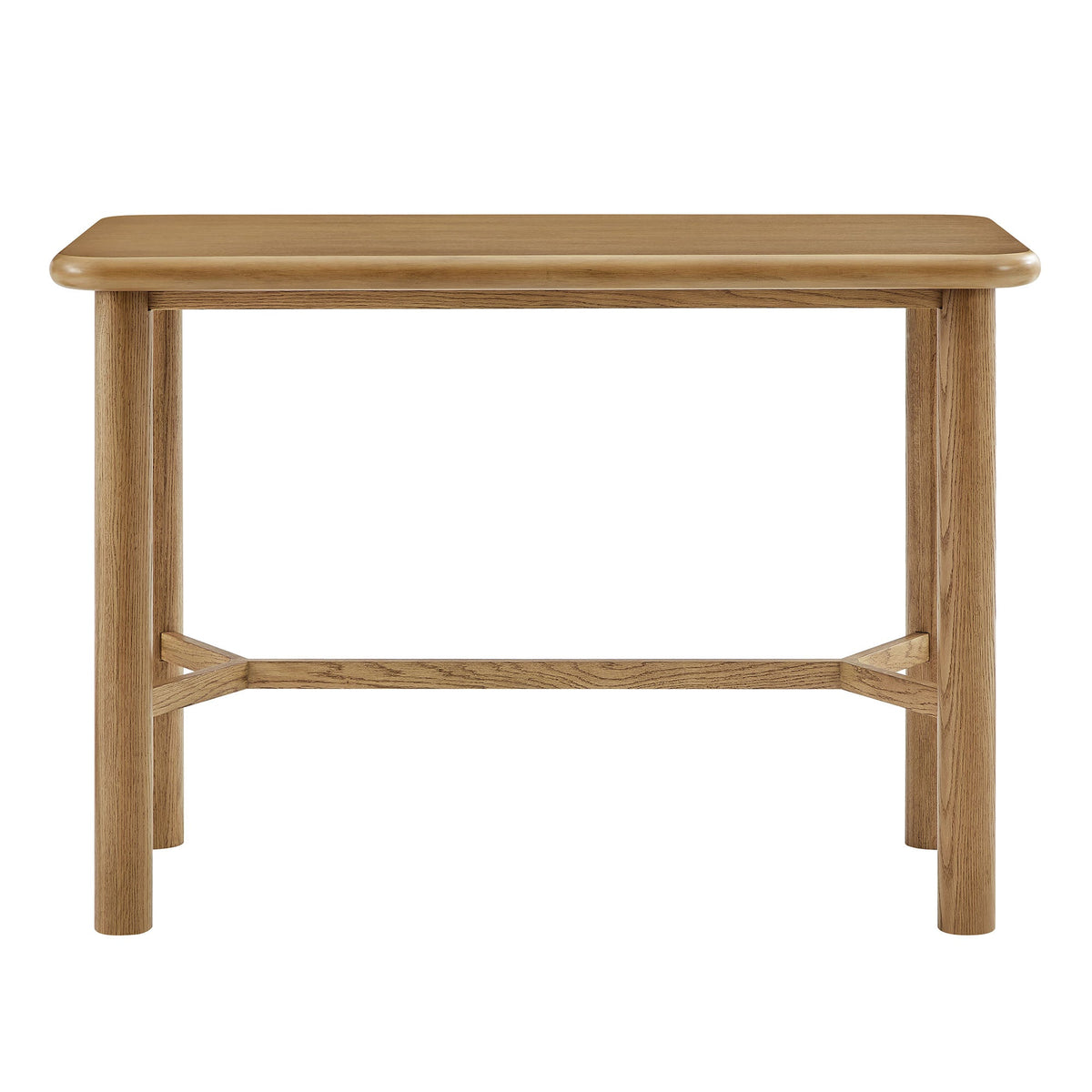 Alvia Rectangular 60" Oak Wood Bar Table