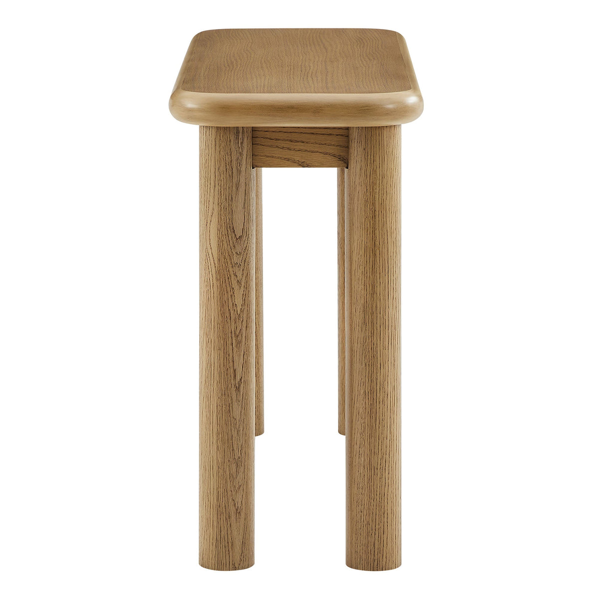 Alvia Oak Wood Console Table