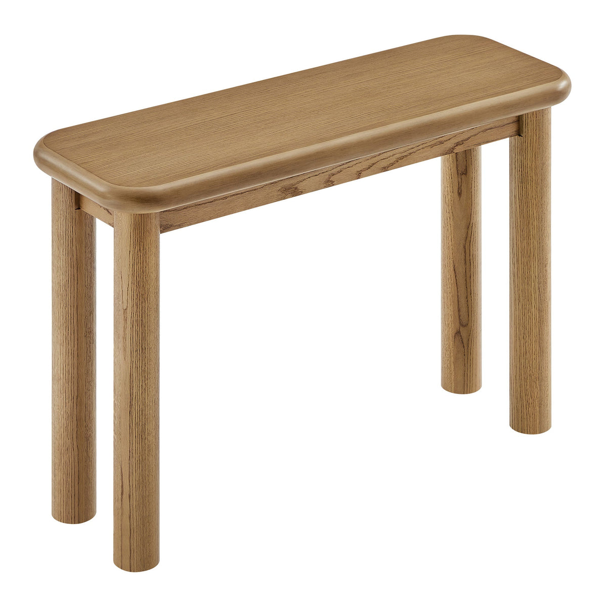 Alvia Oak Wood Console Table