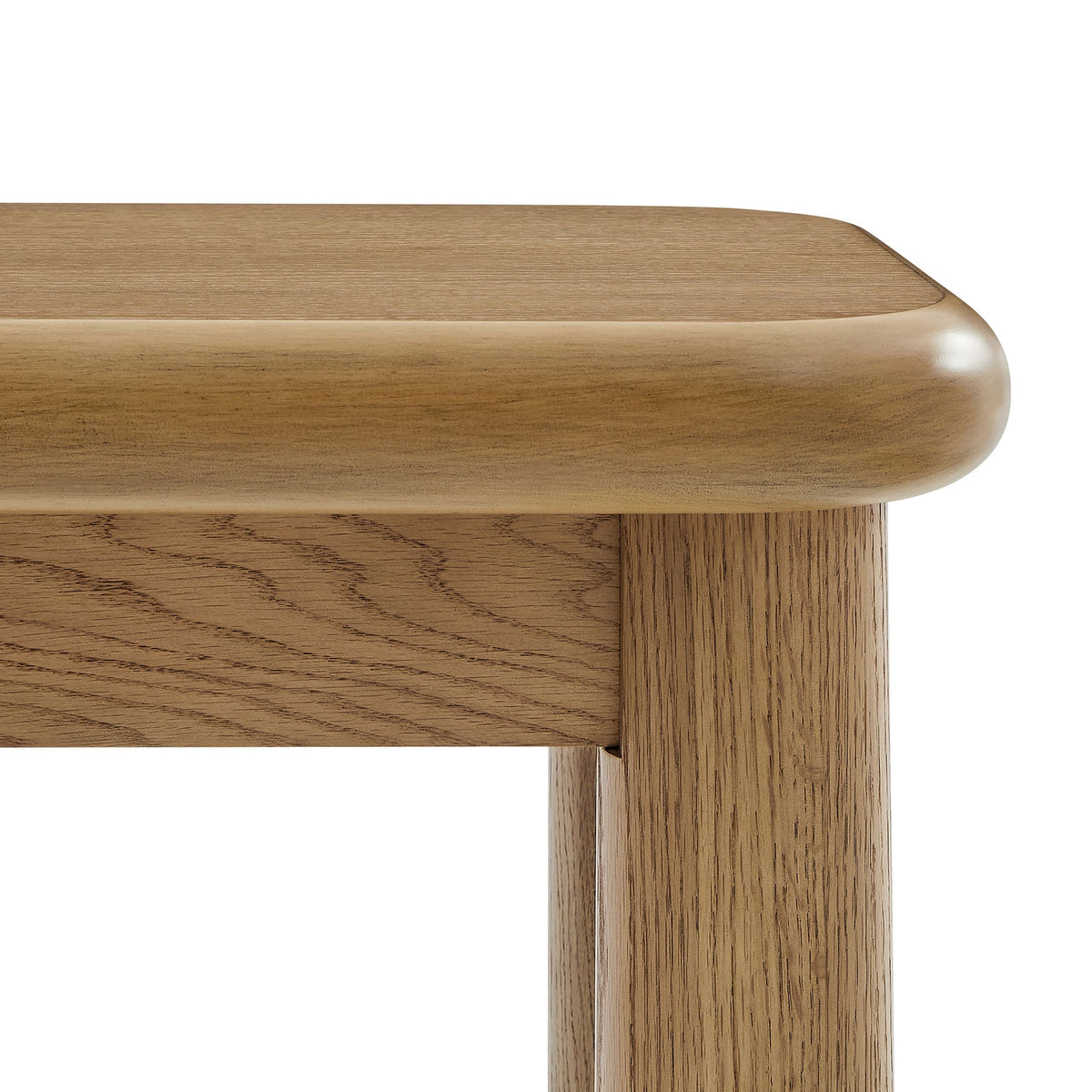 Alvia Oak Wood Console Table