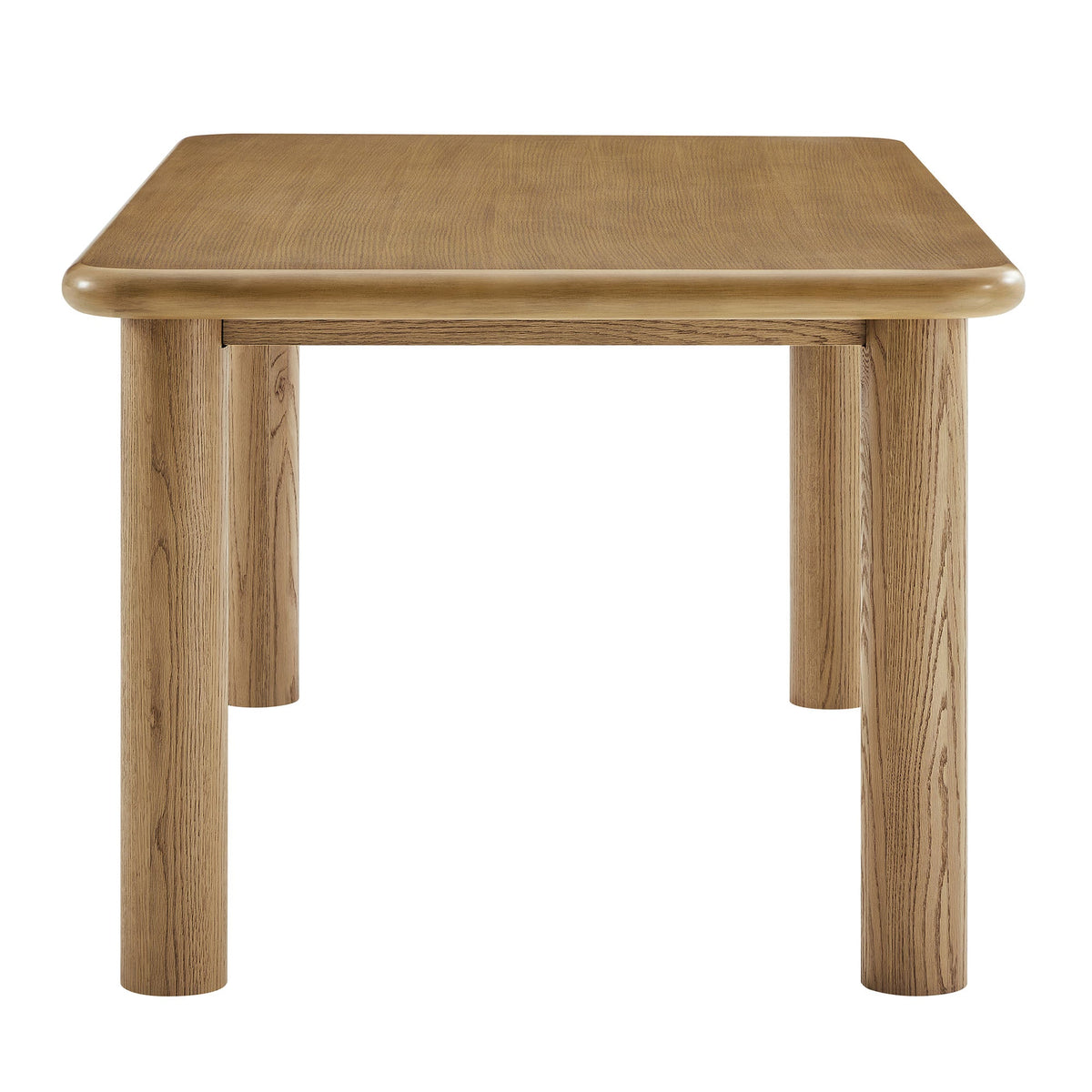 Alvia 72" Rectangular Oak Wood Dining Table