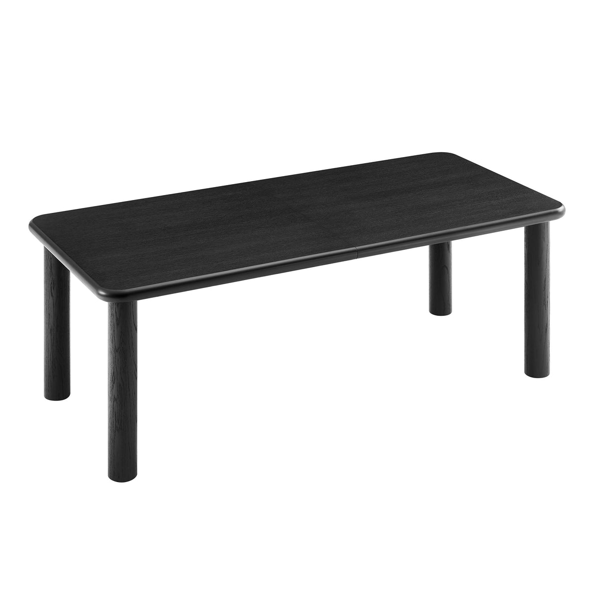 Alvia 86"–105" Extendable Rectangular Oak Wood Dining Table