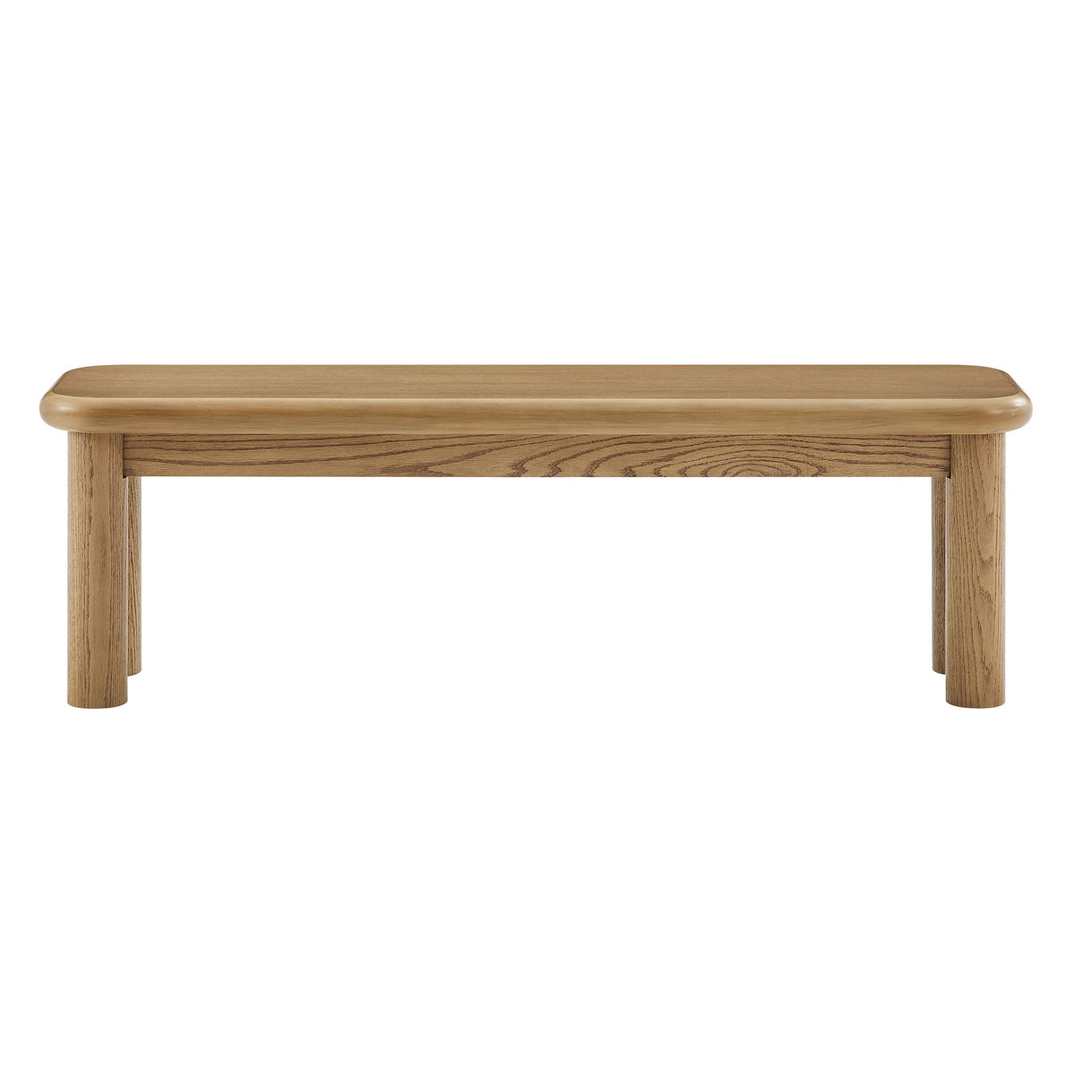 Alvia 58" Oak Wood Bench