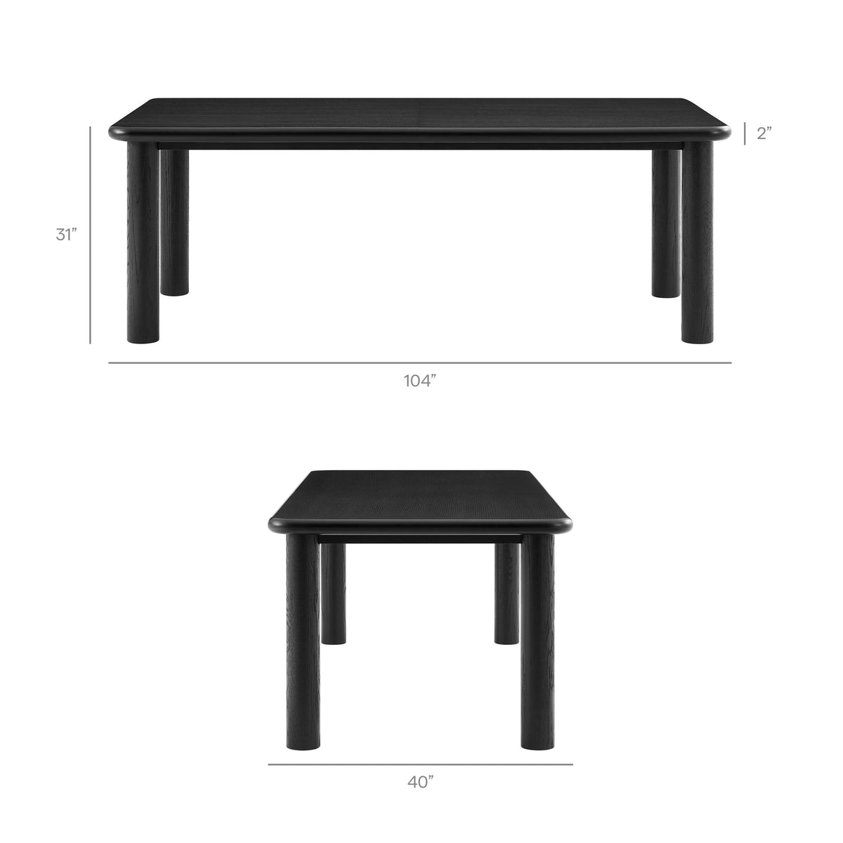 Alvia 9-Piece Oak Wood Extendable Dining Table and Chairs Set