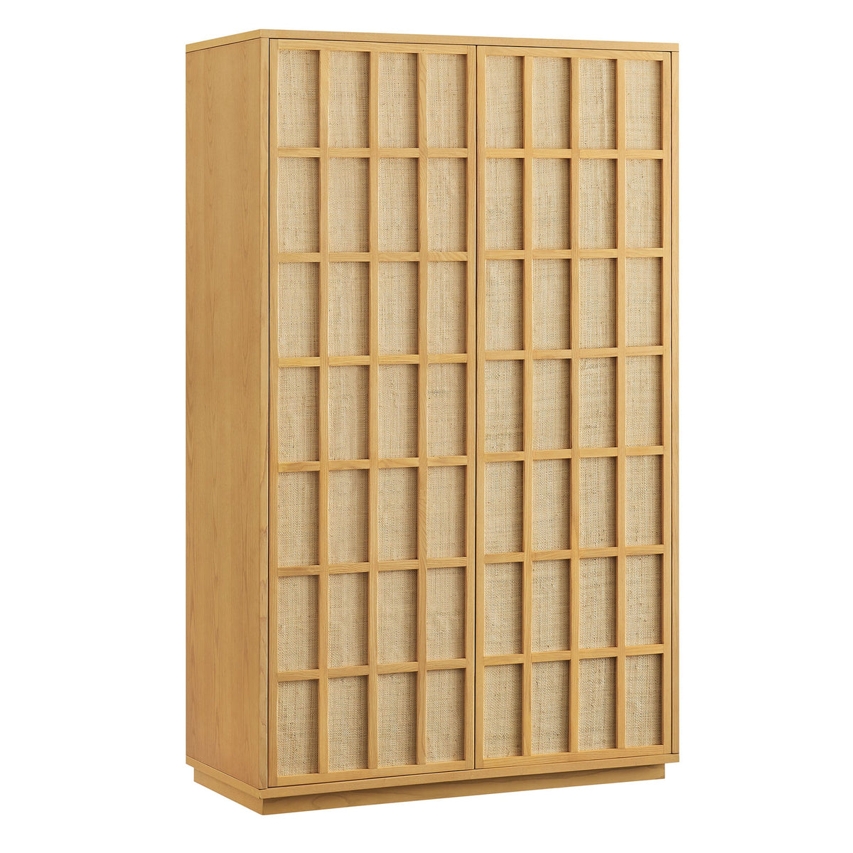 Aiko 64 Inch Tall Japandi Storage Cabinet