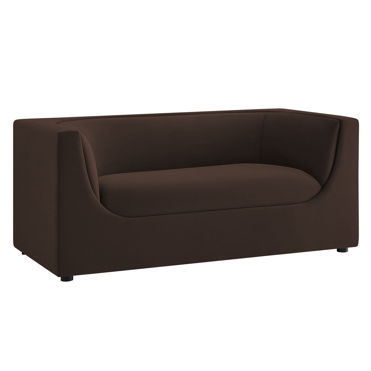 Hilda 67" Curved Back Performance Velvet Loveseat