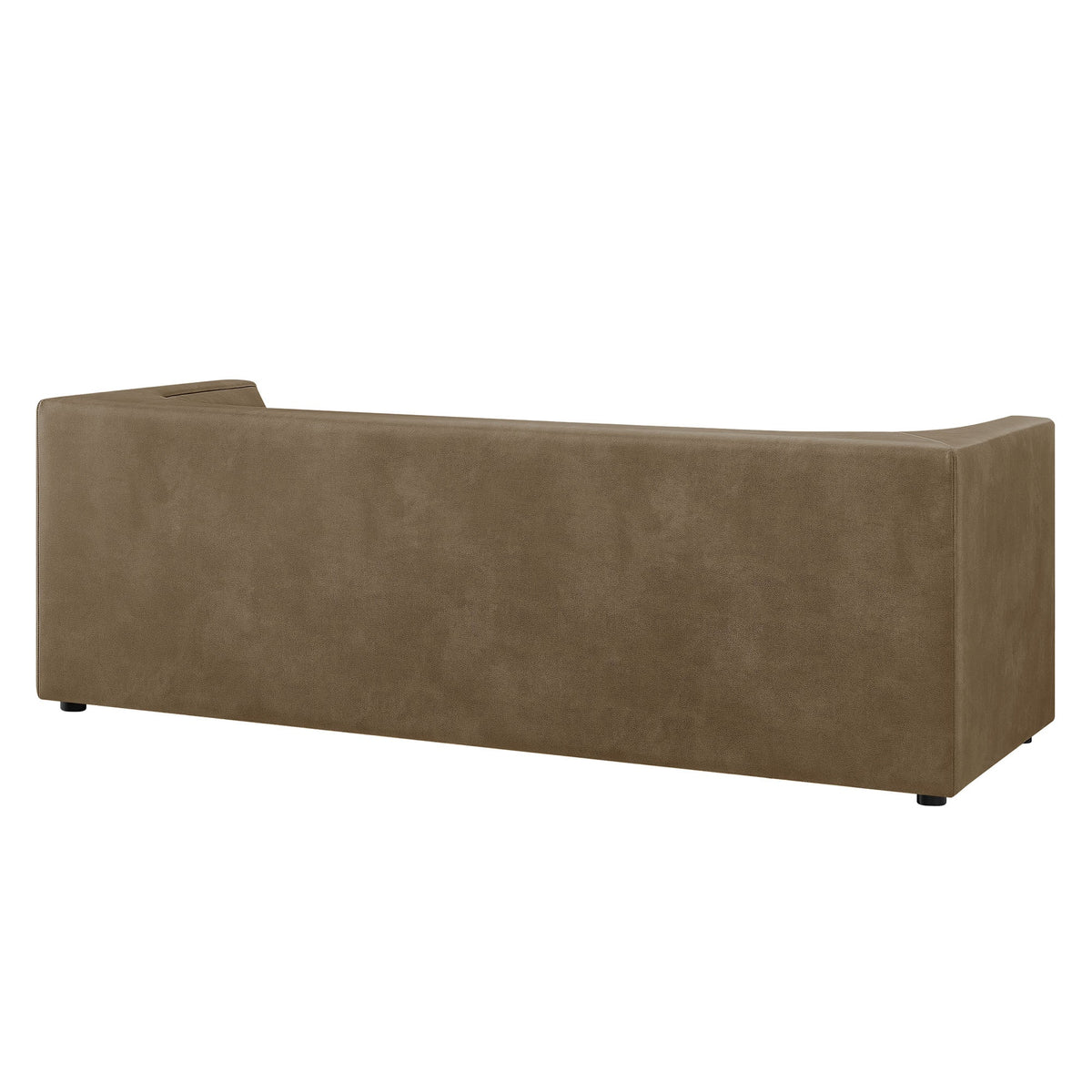 Hilda 86" Curved Back Vegan Leather Sofa - view 5