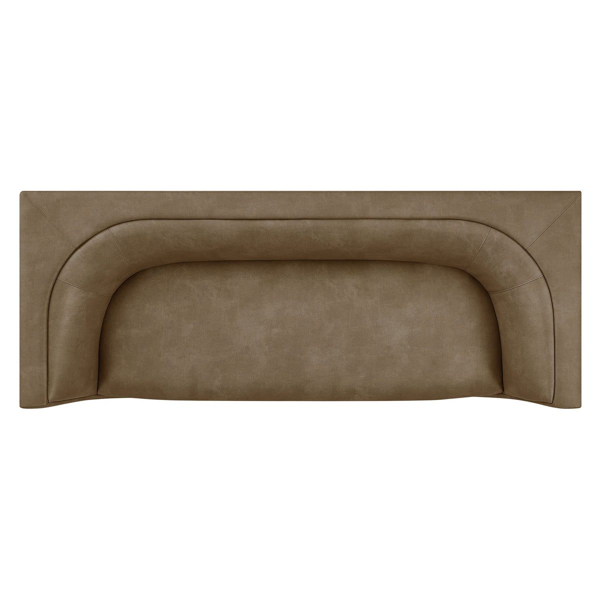 Hilda 86" Curved Back Vegan Leather Sofa - view 11