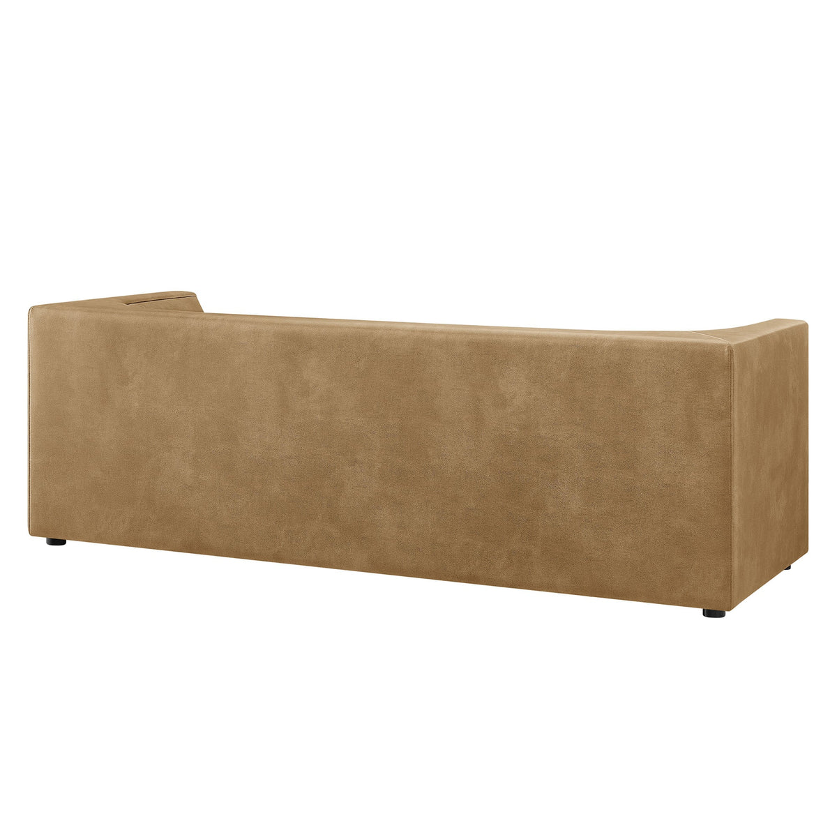 Hilda 86" Curved Back Vegan Leather Sofa - view 6
