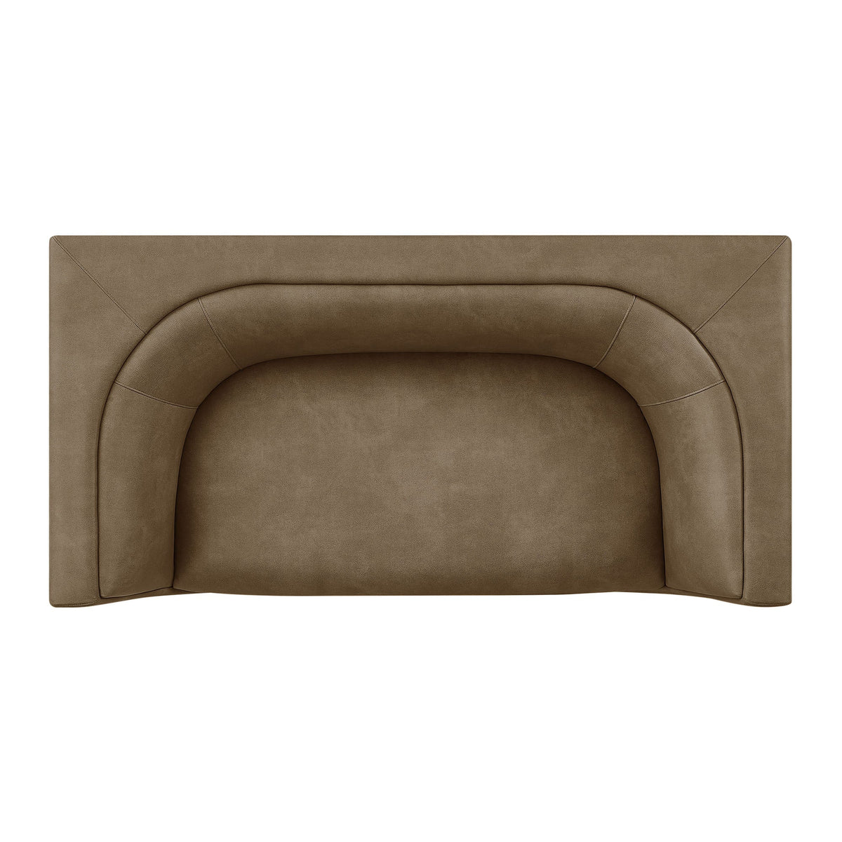 Hilda 67" Curved Back Vegan Leather Loveseat