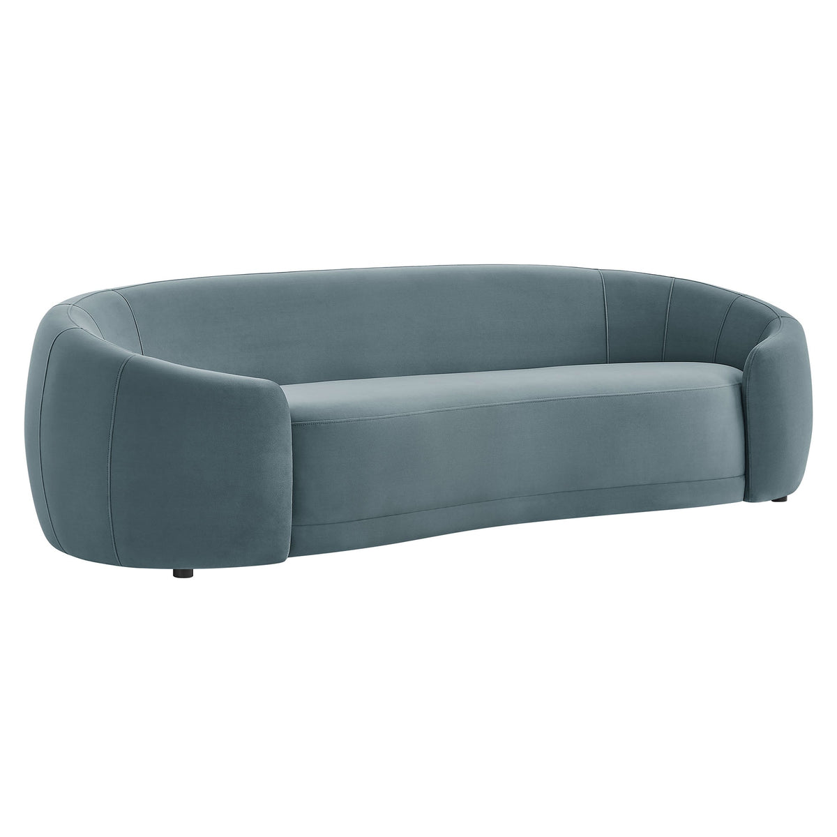 Contessa Curved Performance Velvet Sofa