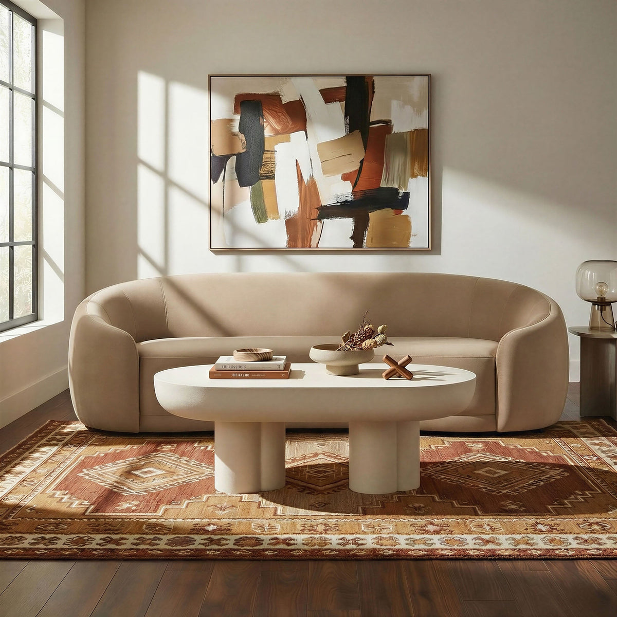 Contessa Curved Performance Velvet Sofa