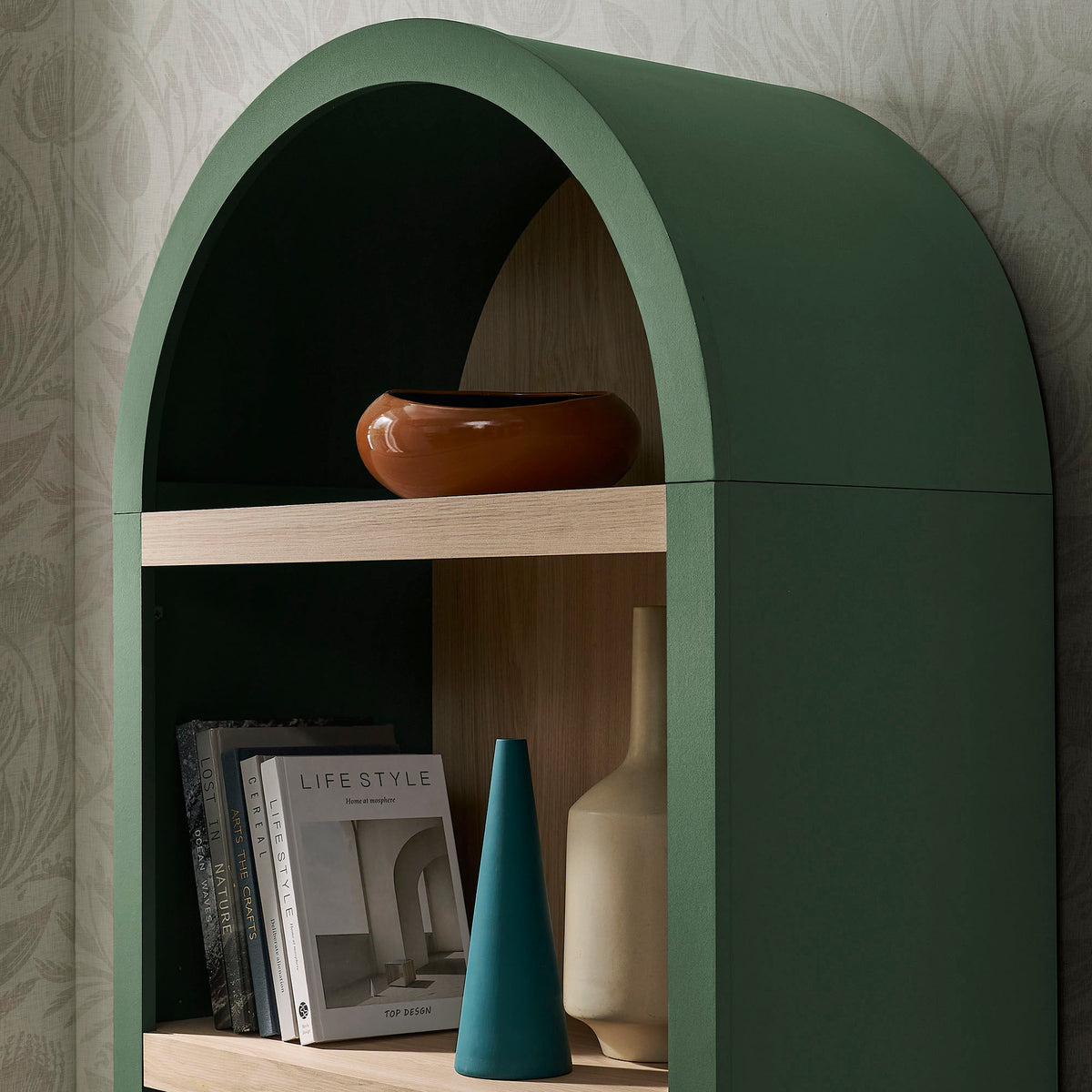 Caleb 4 Arched Display Shelf Bookcase