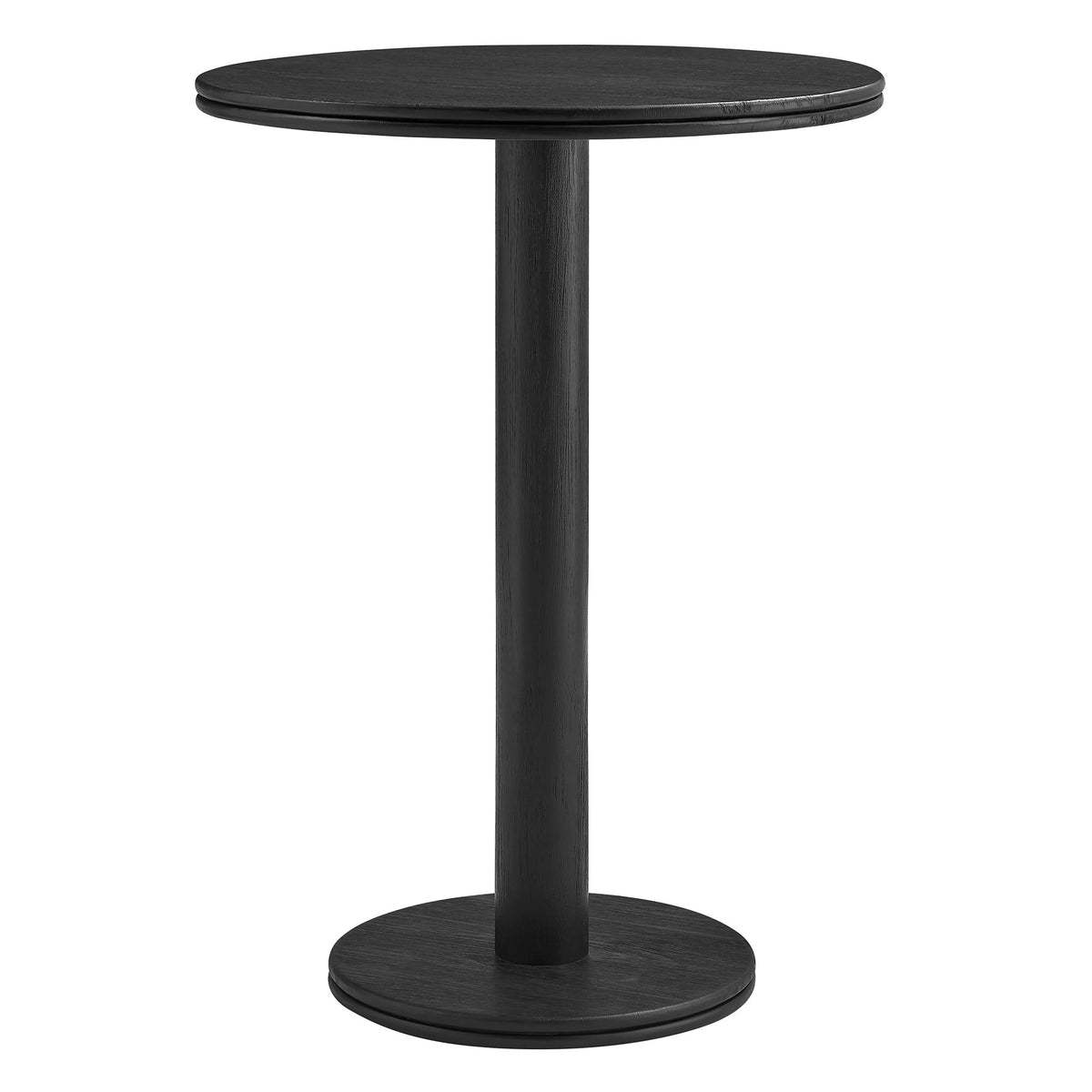 Neo 31 Inch Round Indoor - Outdoor Patio Wood Bar Table