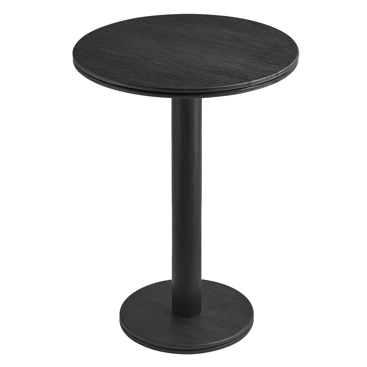 Neo 31 Inch Round Indoor - Outdoor Patio Wood Bar Table