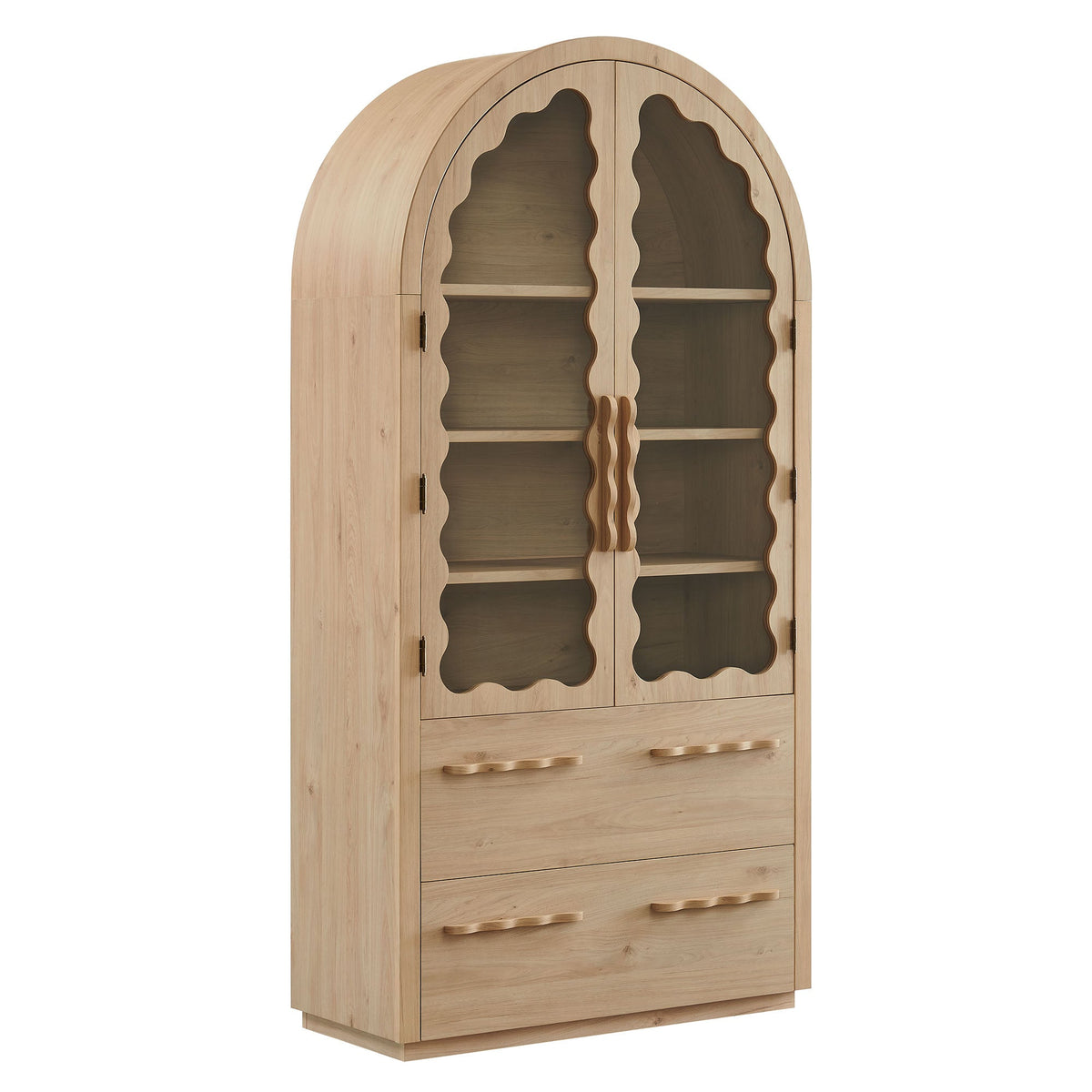 Rory 76 Inch Arched Kitchen Pantry Cabinet - view 1
