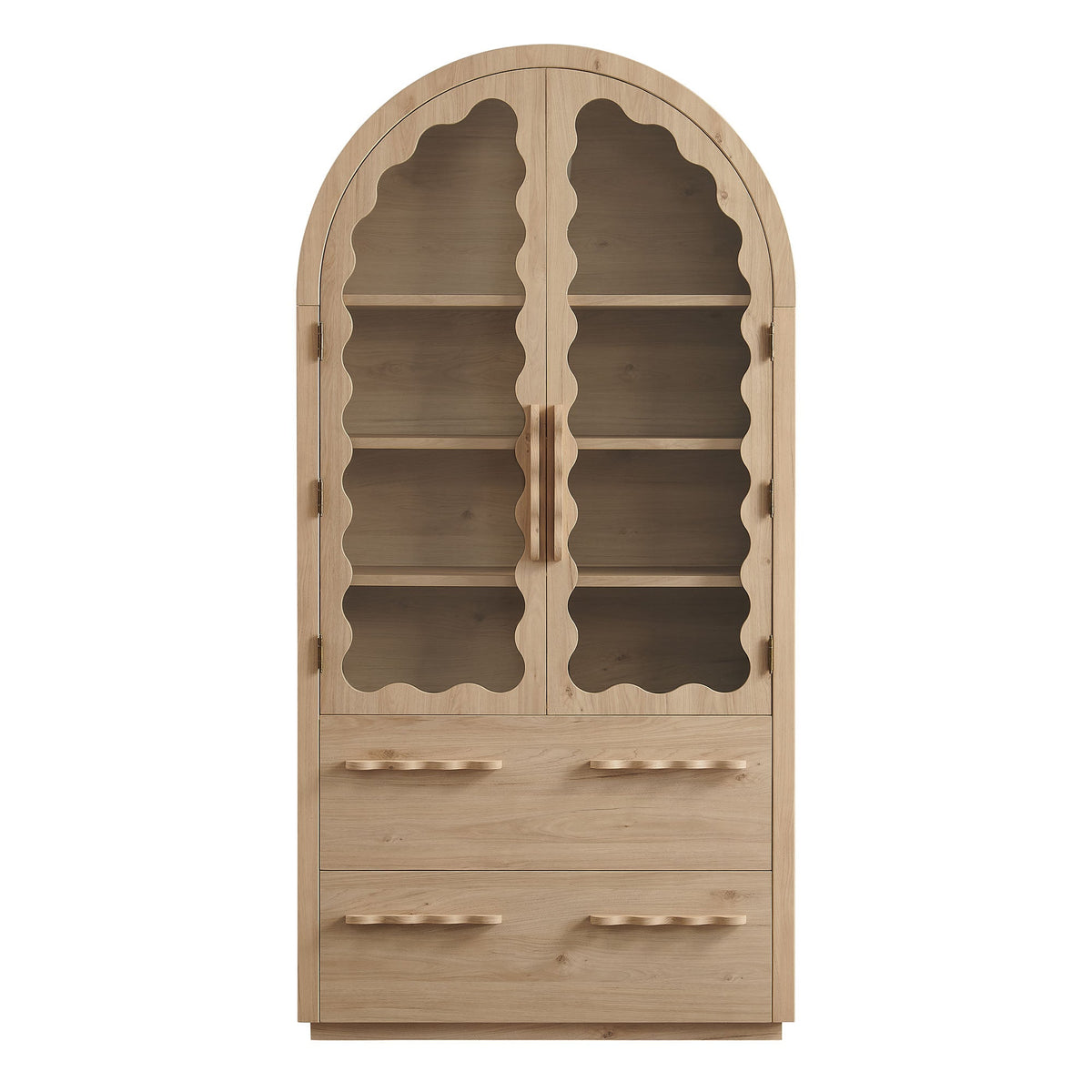 Rory 76 Inch Arched Kitchen Pantry Cabinet - view 3