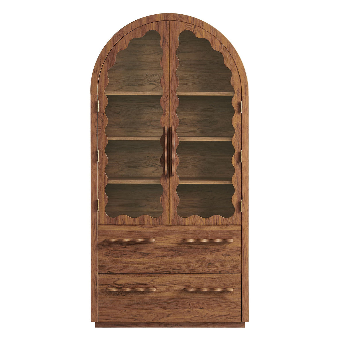 Rory 76 Inch Arched Kitchen Pantry Cabinet - view 4