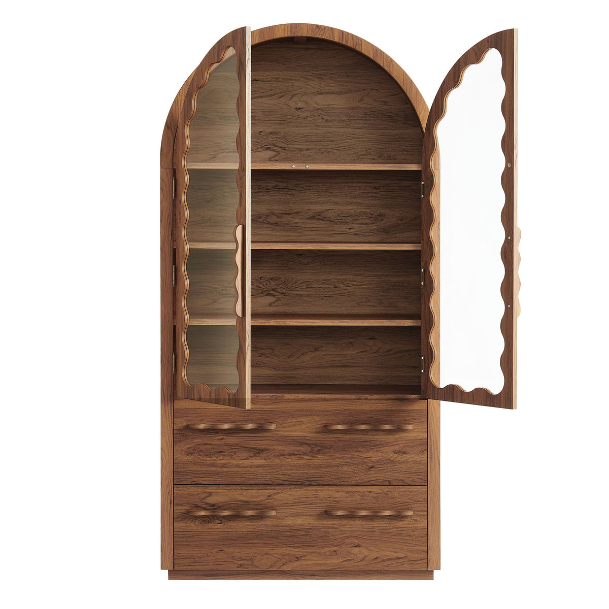 Rory 76 Inch Arched Kitchen Pantry Cabinet - view 6