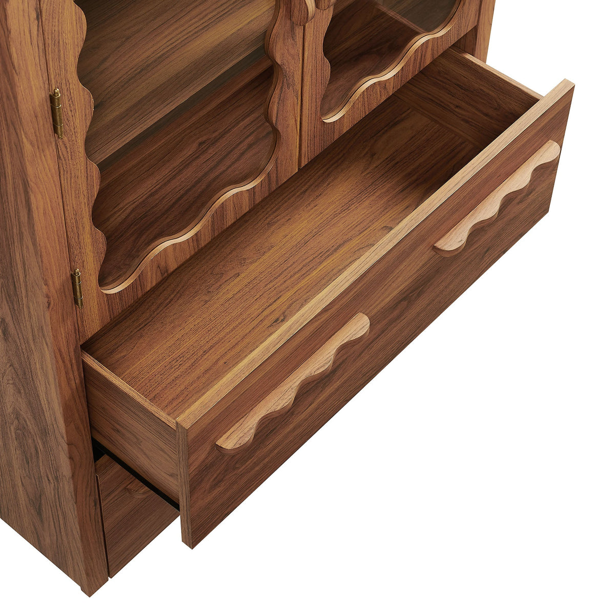 Rory 76 Inch Arched Kitchen Pantry Cabinet - view 12
