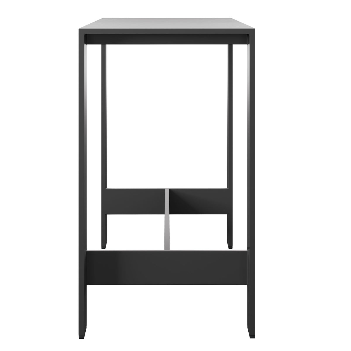 Tahoe 59 Inch Rectangle Outdoor Aluminum Bar Table - view 3