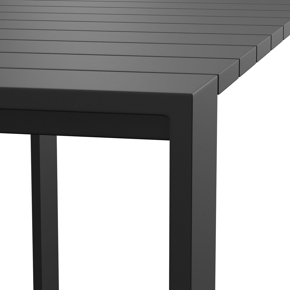 Tahoe 59 Inch Rectangle Outdoor Aluminum Bar Table - view 5