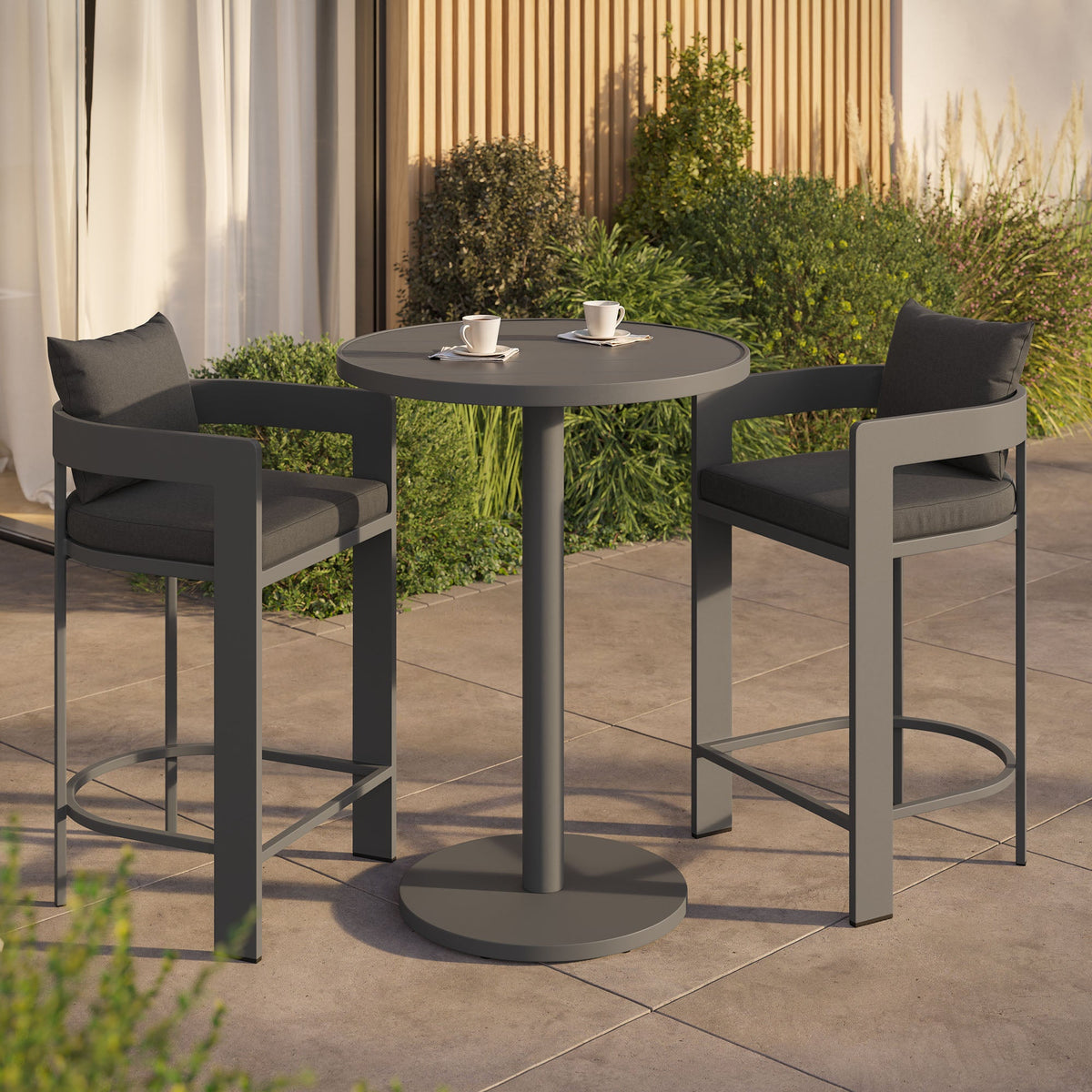 Tahoe 3-Piece Outdoor Aluminum Bar Set