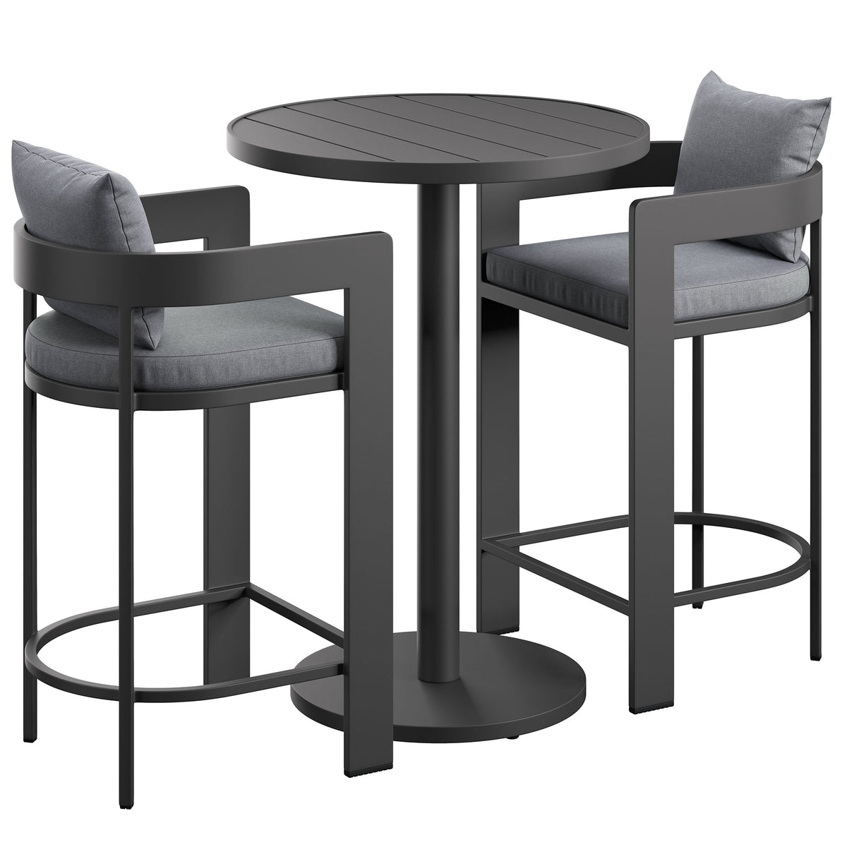 Tahoe 3-Piece Outdoor Aluminum Bar Set