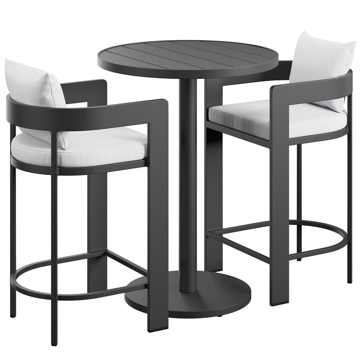 Tahoe 3-Piece Outdoor Aluminum Bar Set