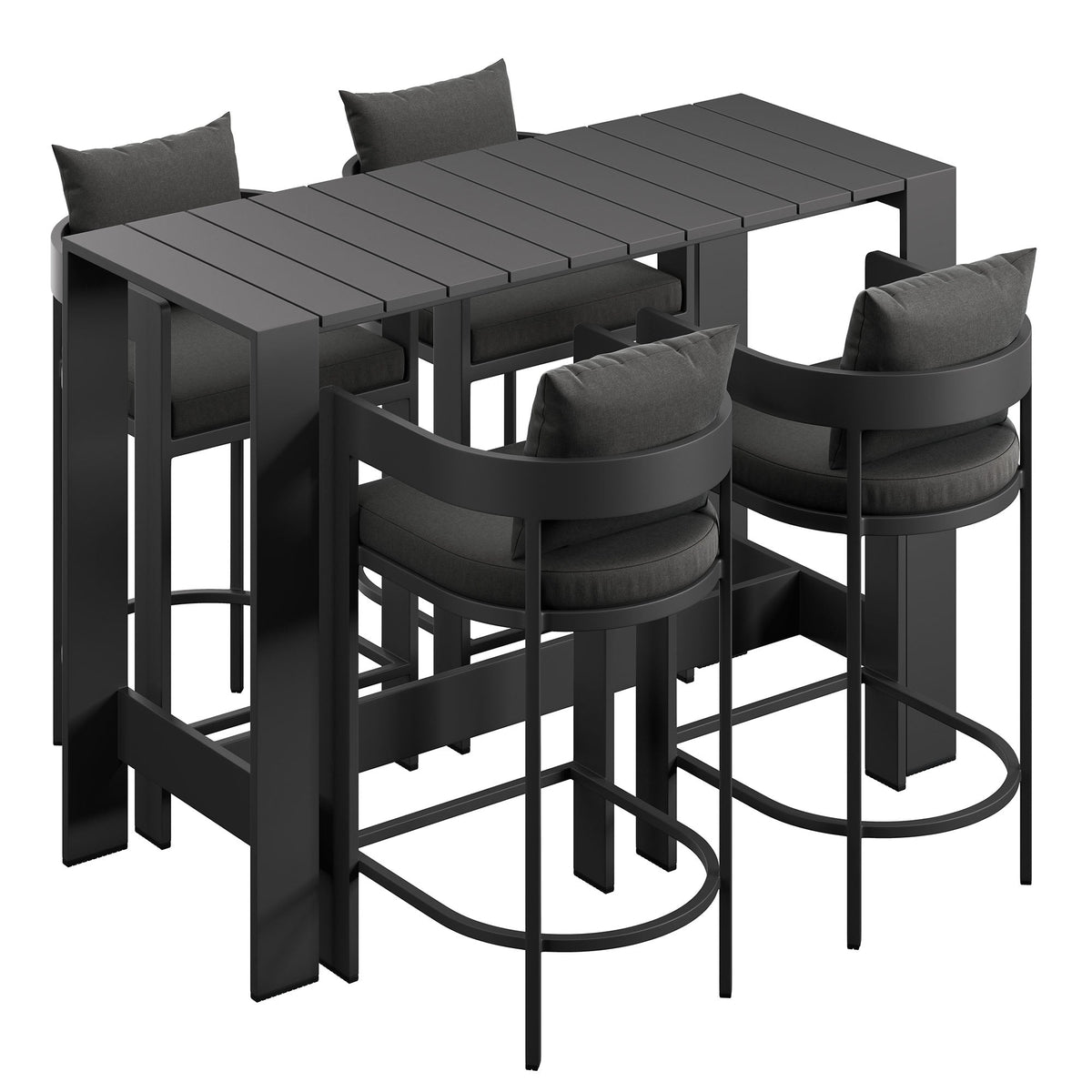 Tahoe 5-Piece Outdoor Bar Table Set