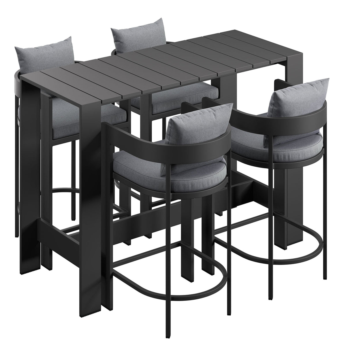 Tahoe 5-Piece Outdoor Bar Table Set