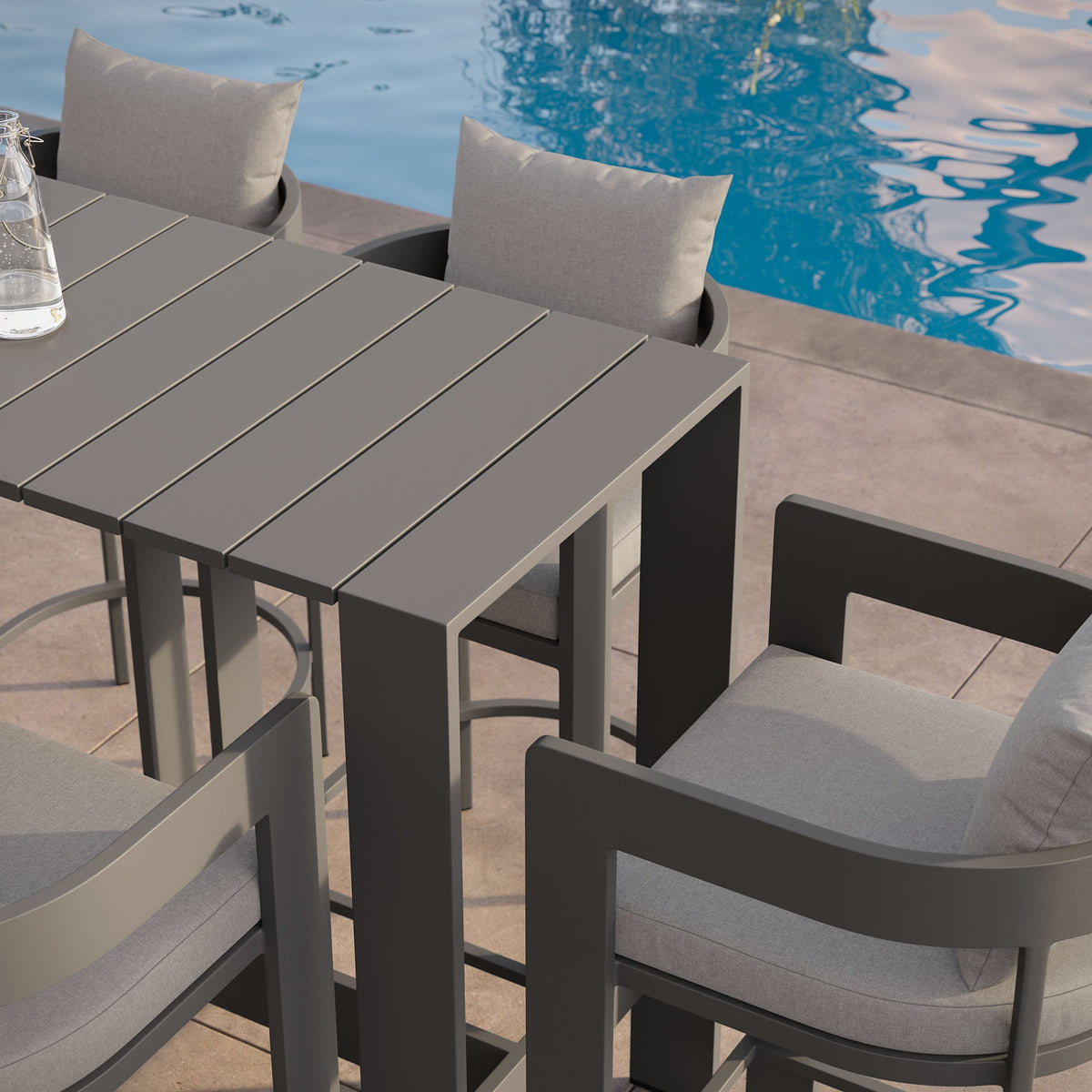 Tahoe 5-Piece Outdoor Bar Table Set