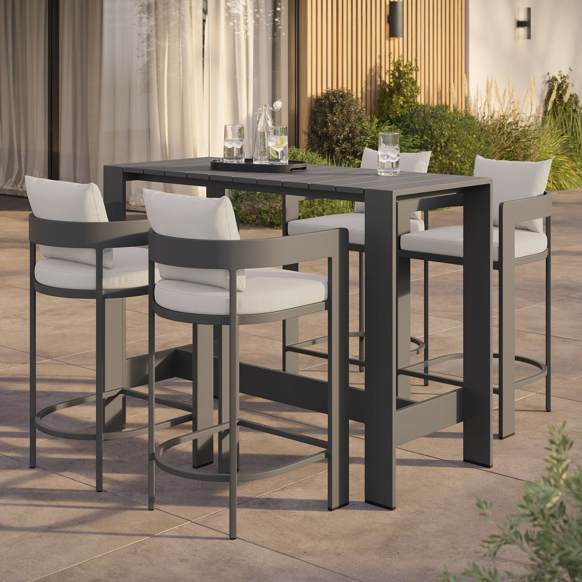 Tahoe 5-Piece Outdoor Bar Table Set