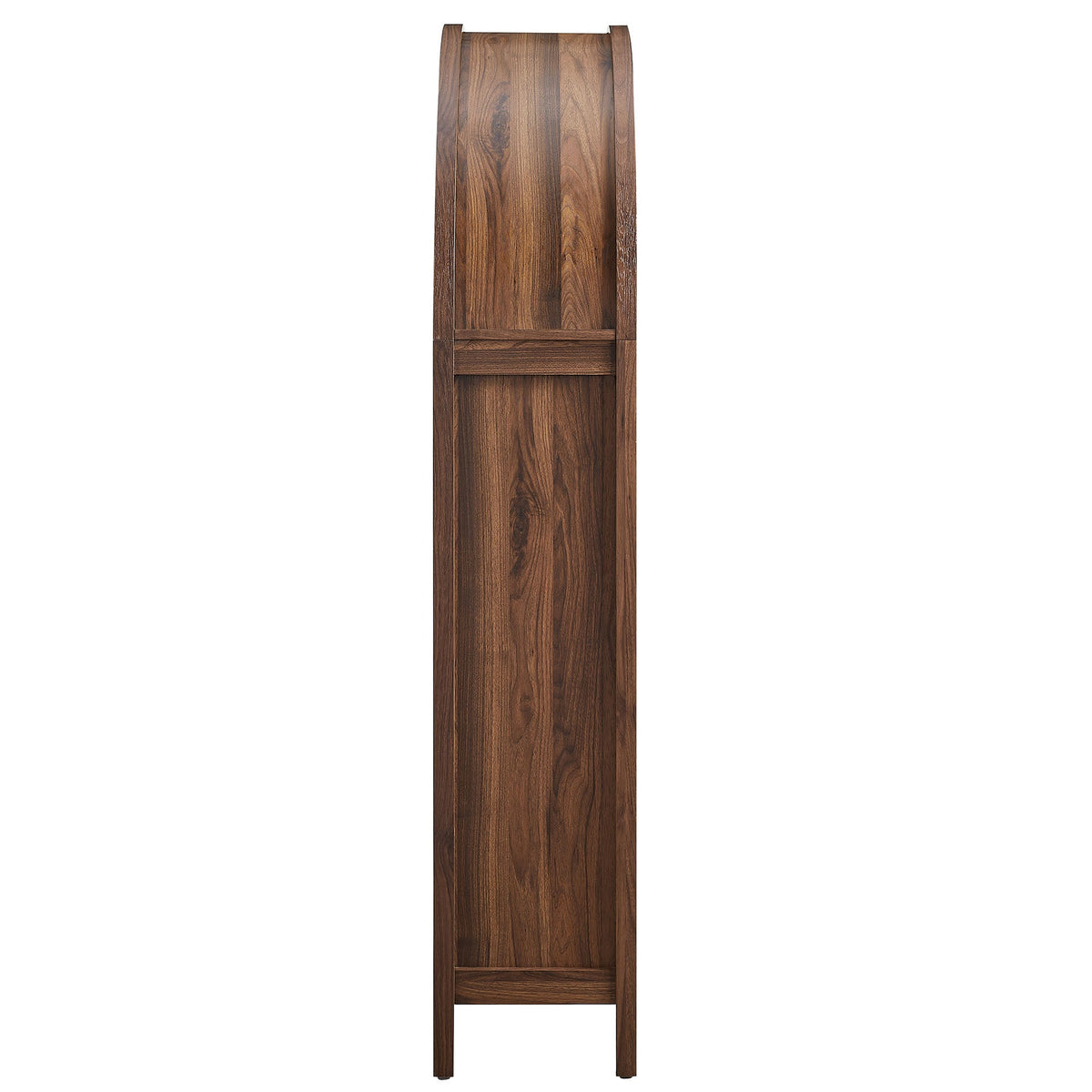 Calista 63 Inch Arched Storage Cabinet With Folding Desk - view 10