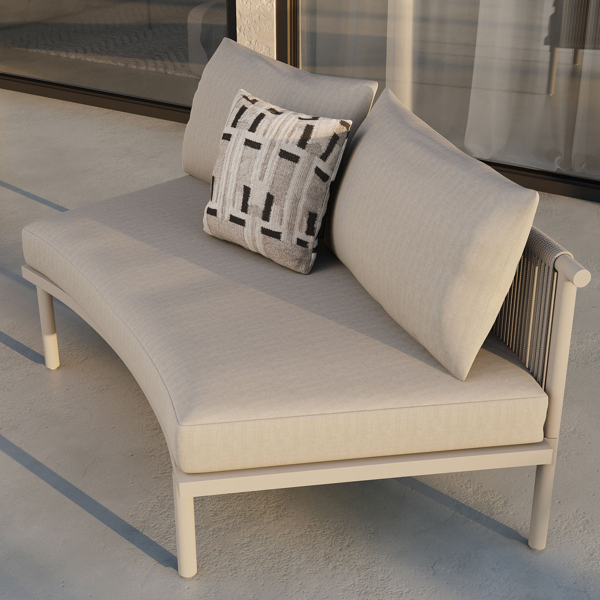 Porta Armless Outdoor Aluminum Modular Piece