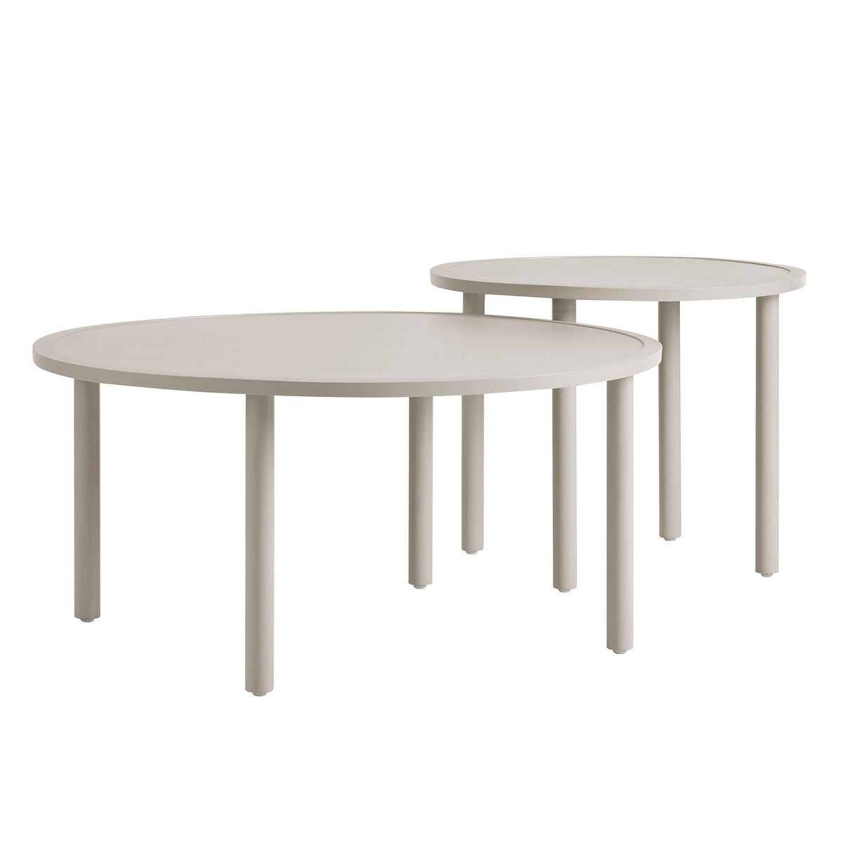 Porta 2 Piece Nesting Outdoor Aluminum Coffee Table Set