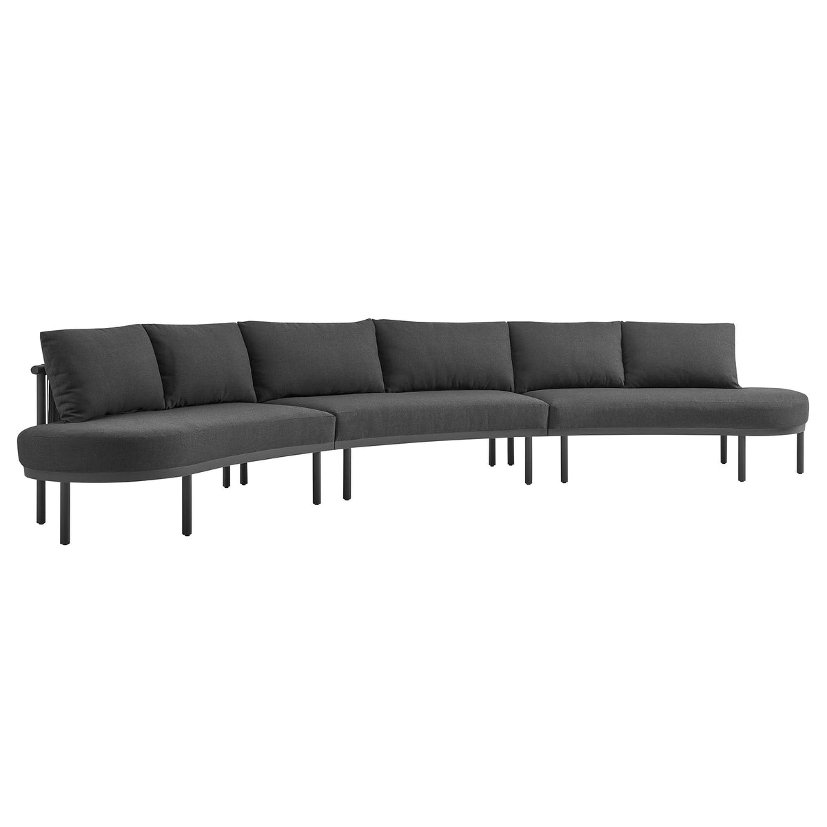 Porta 3 Piece Outdoor Aluminum Modular Sofa