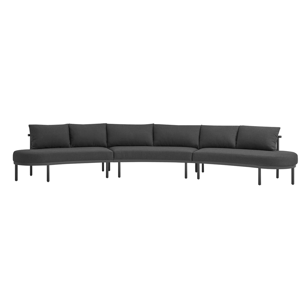 Porta 3 Piece Outdoor Aluminum Modular Sofa