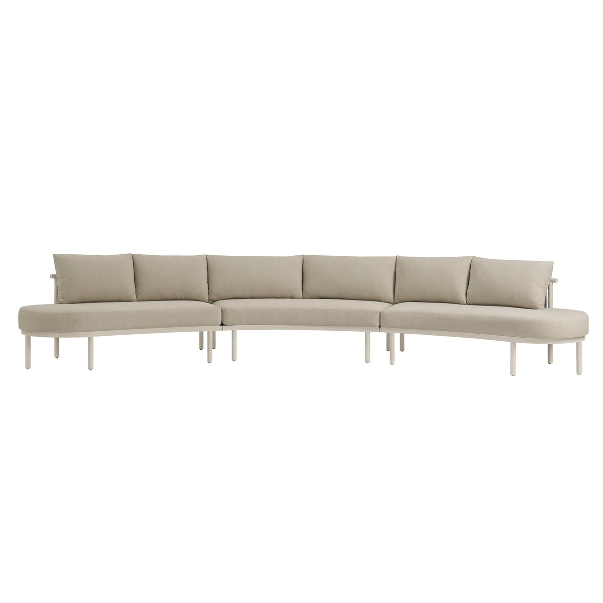 Porta 3 Piece Outdoor Aluminum Modular Sofa