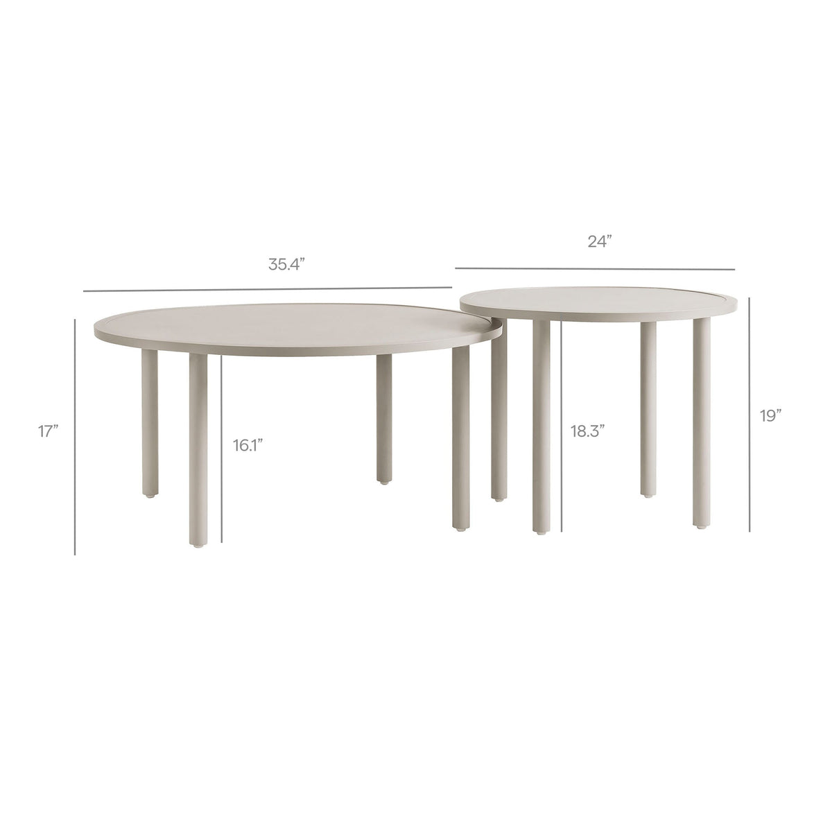 Porta 4 Piece Outdoor Aluminum Modular Sofa Set