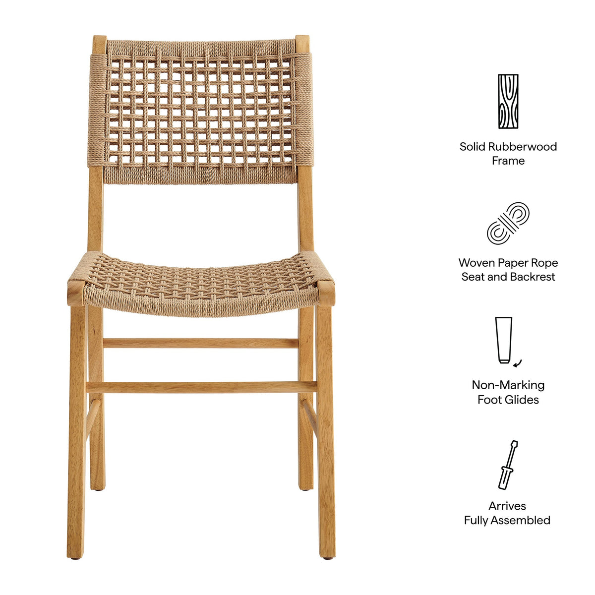 Tindra Woven Dining Chairs Set of 2