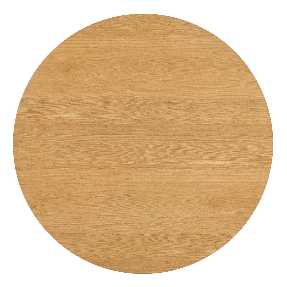 Renwick 47 Inch Oak Veneer Round Pedestal Dining Table